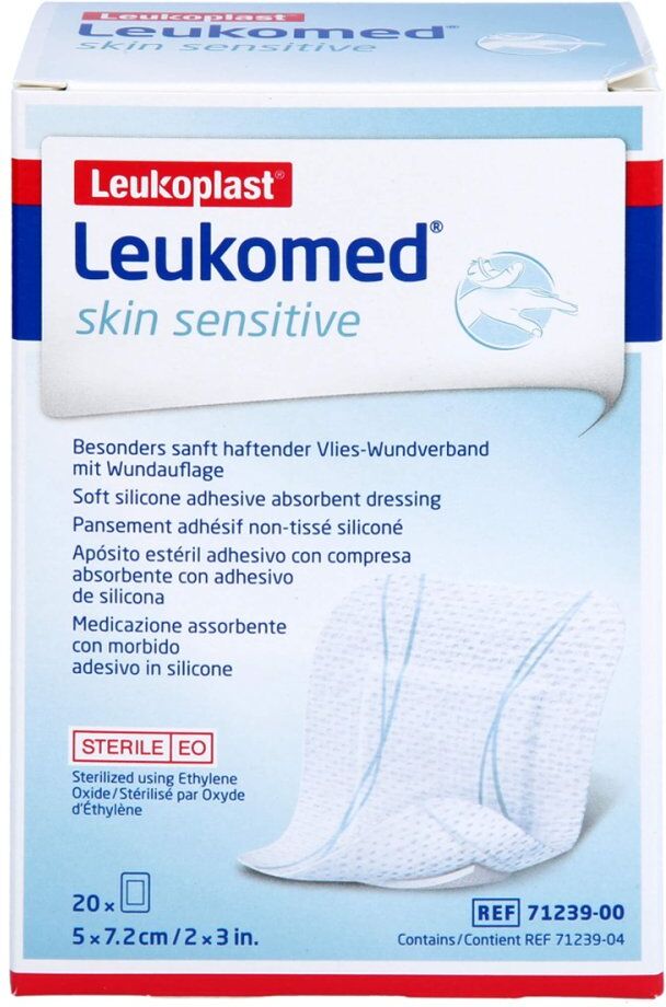 Leukomed Skin Sensitive Steril 5x7,2 Cm 20stk