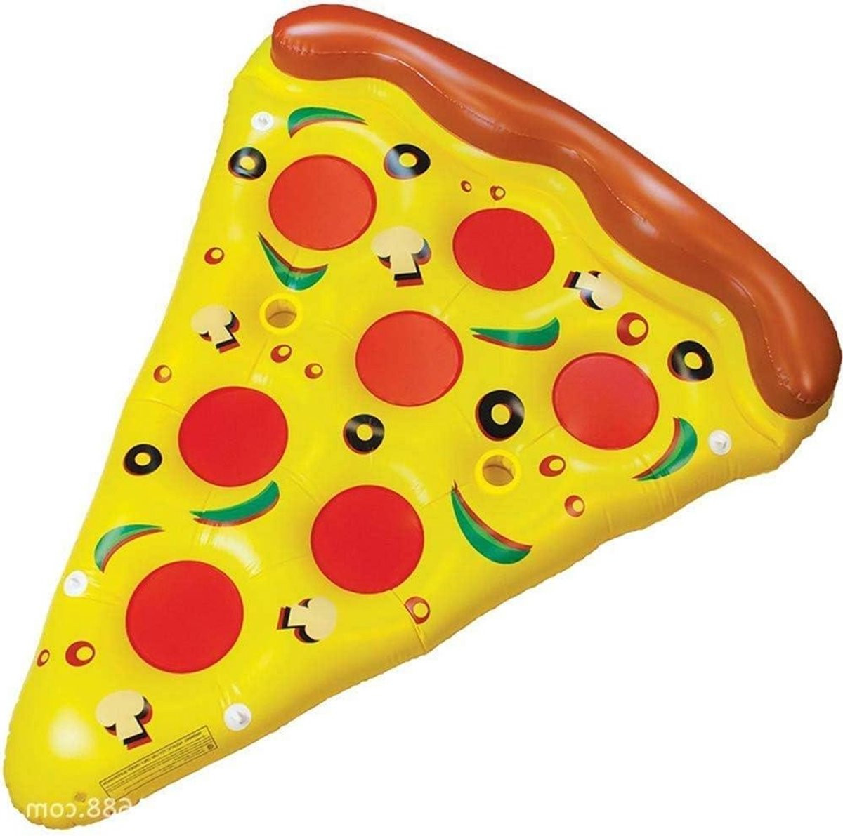 Opblaasbaar Zwembadbed Pizza Vorm Multicolor B: 180 cm, D: 150 cm