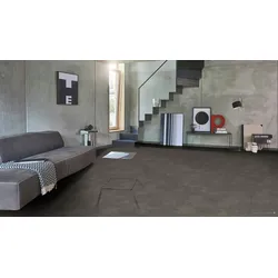 Parador Modular ONE Hydron Designboden Stein Atlas schattengrau Steinstruktur Designboden Großfliese 856x403x5,5 mm
