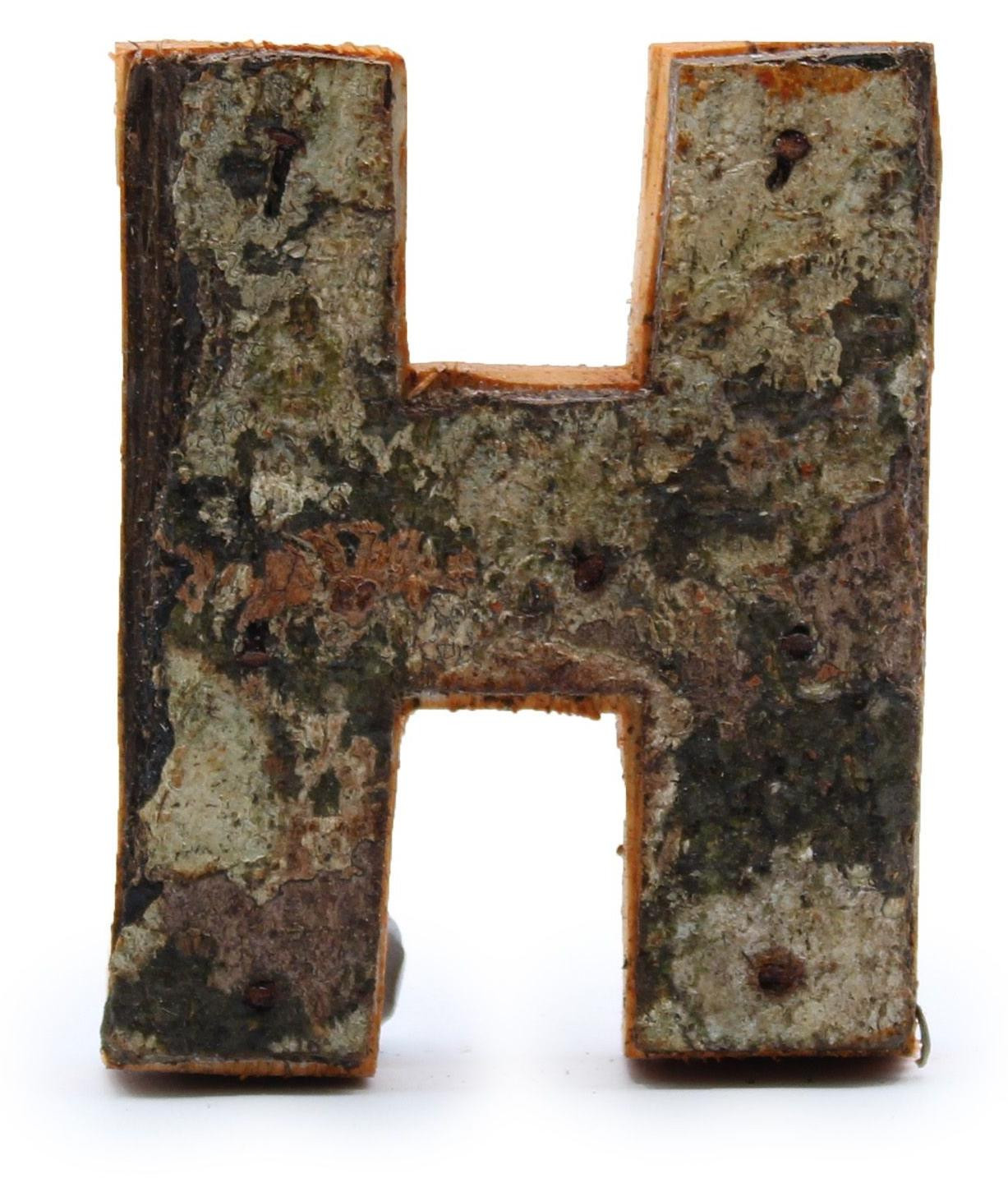 Ancient Wisdom Houten lettertype P rustieke stijl tabletop