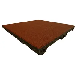 ErgoFloor - ErgoPlay Impact Gummifliesen / Fall-Matte 500x500x60 mm Rot