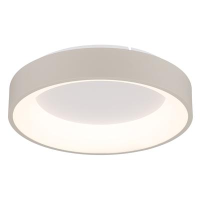 GLOBO LIGHTING Deckenleuchte "GALLEGOS", beige (sandfarben matt), 1, Ø 38cm H: 8,5cm, 1 Stk., Leuchten, Sandfarbene Deckenleuchte dimmbar mit LED, Fernbedienung, Deckenleuchte