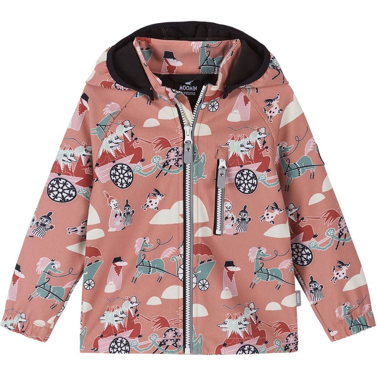 Reima Softshell Jacket, Moomin Vantti rose blush (1127) 80 cm 5100009F1127080