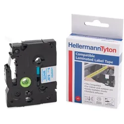 HellermannTyton Beschriftungsband Etikett HTZ233-PET-BU/WH