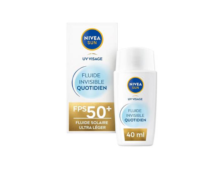 NIVEA SUN Fluide visage quotidien invisible UV SPF 50+ - 40 ml