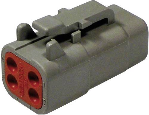 TE Connectivity DTM 06-4 S Rundstecker Stecker, gerade Gesamtpolzahl: 4 Serie (Rundsteckverbinder): DTM