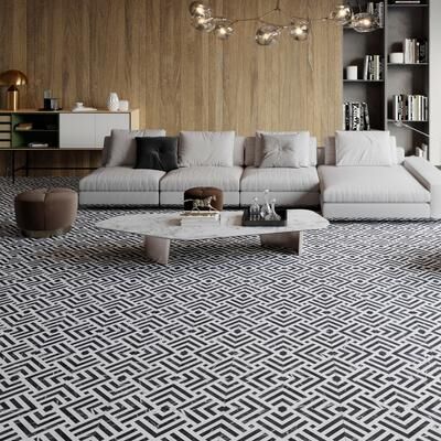 "Merola Tile Gatzby 17-3/4"" x 17-3/4"" Porcelain Floor and Wall Tile"