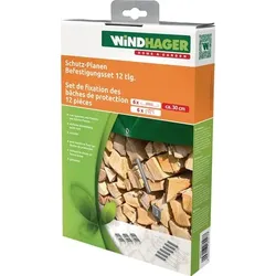 WINDHAGER Schutzplanen Befestigungsset 6 Spannfedern und 6 Holzkrallen L.30cm - 7028