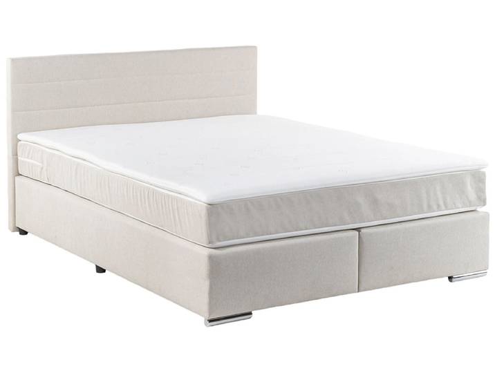 Boxspringbett SORCHA beige 180x200cm fest