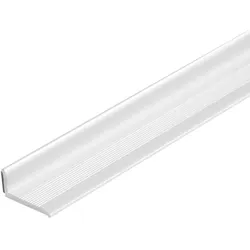Bodenabschlussprofil VARIO selbstklebend aus Aluminium weiß (L= 270 cm)