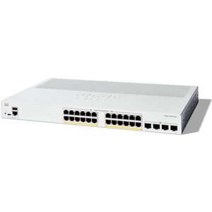 Cisco Switch Catalyst, C1200-24P-4X, managed, 24-Port, 1 Gbit/s, 24x PoE+, 4x SFP+
