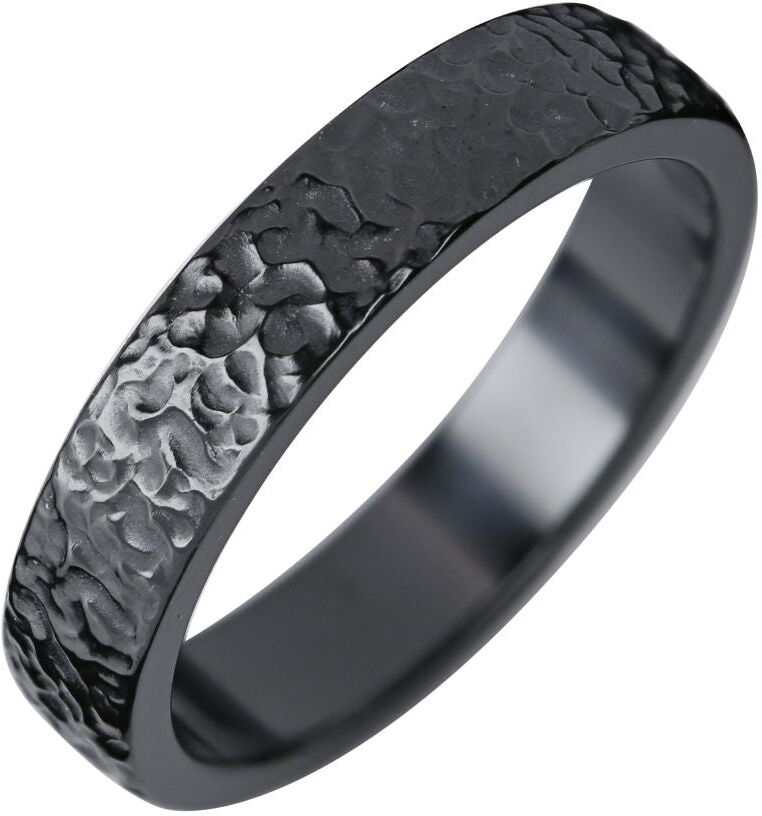 Kohinoor Duetto Black Edition, Frost kihlasormus, 5 mm, musta zirkonium 006-806