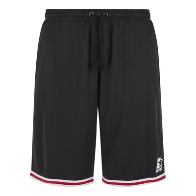 Shorts STARTER BLACK LABEL "Starter Black Label Starter Mesh Sport Short", Herren, Gr. M, US-Größen, schwarz, 100% Polyester, loose fit, Hosen Shorts