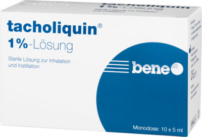 bene Arzneimittel GmbH TACHOLIQUIN 1% Lösung für einen Vernebler Monodose 10X5 ml 03157771