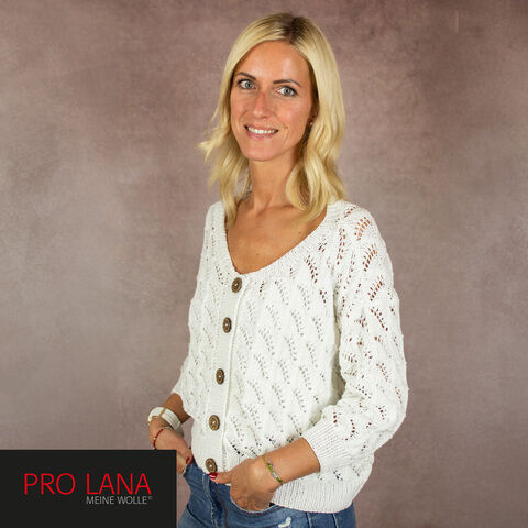 Strickanleitung – Strickjacke aus Pro Lana Cotton Mix
