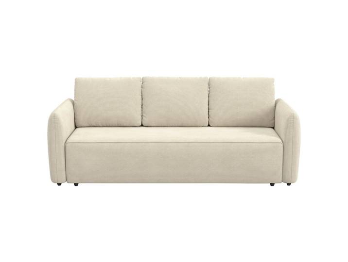 Mid.you Schlafsofa, Beige, Kunststoff, 222x89x102 cm, Liegefunktion, Wohnzimmer, Sofas & Couches, Schlafsofas, Schlafsofas mit Bettkasten
