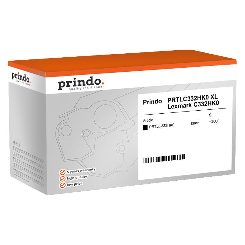 Prindo kompatibel mit Lexmark C332HK0 (BK) (MC54839)