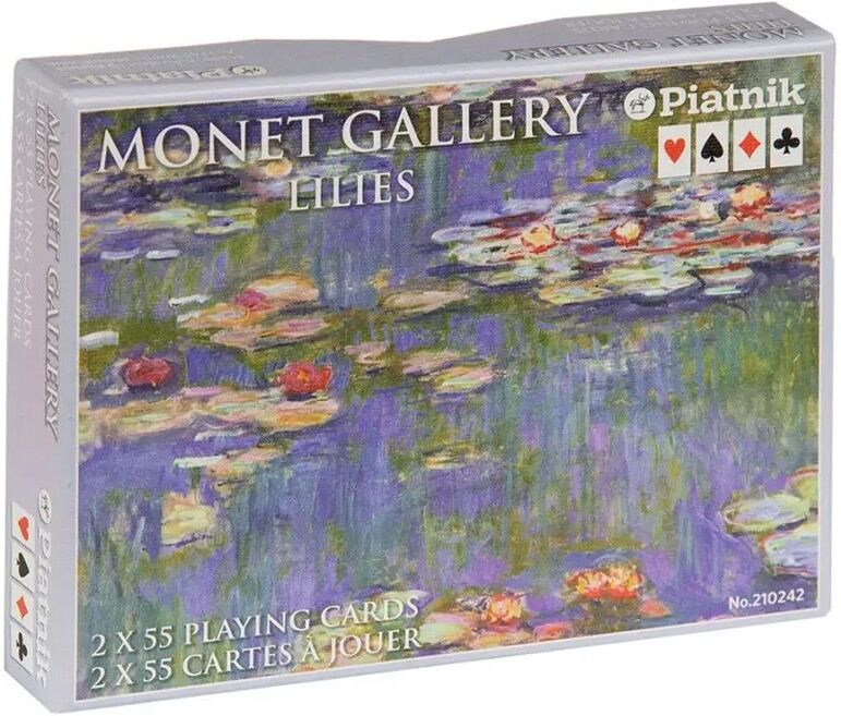 2 jeux de Bridge Monet Gallery : Lilies - Piatnik