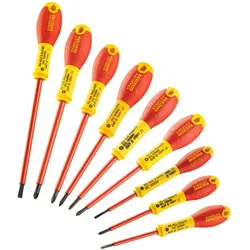 STANLEY FATMAX Schraubendreher-Set 10-teilig m. Spannungsprüfer Schl. Phillips Pozidriv - FMHT62573-0