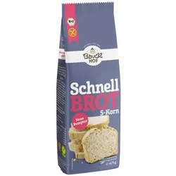 BrotBackmischung - Schnellbrot 5-Korn 475g