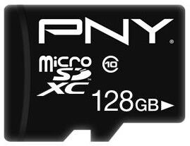 Cartão de Memória MicroSDXC 128GB (Classe 10) - PNY