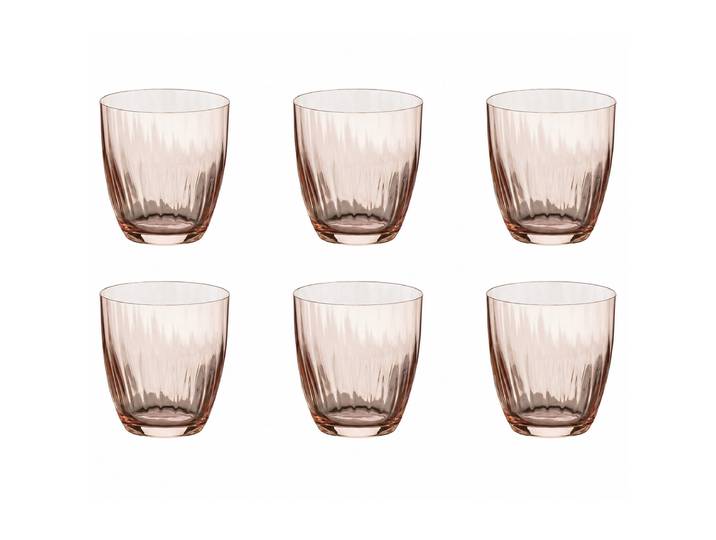 Verre à boire Sensa ensemble de 6 Ø 9cm Rose foncé/Rose foncé