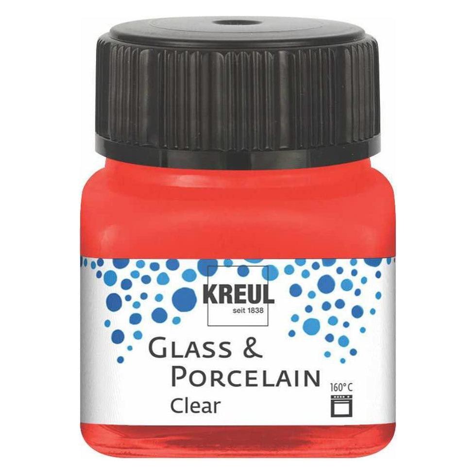 Kreul Glass & Porcelain Clear, Porzellan- und Glasfarbe (20 ml) (16205)