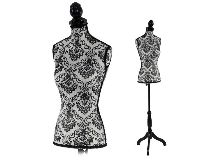 Schneiderpuppe T220, Schaufensterpuppe Torso weiblich, Schaumstoff Barock