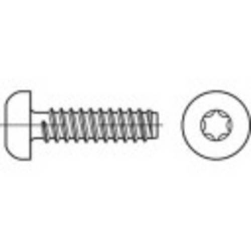 TOOLCRAFT TO-5440947 Blechschrauben 13mm Innensechsrund Stahl galvanisch verzinkt 2000St.