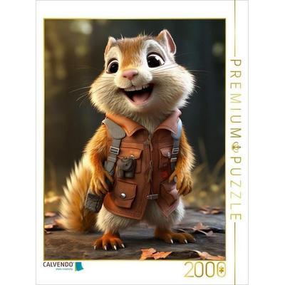 CALVENDO Puzzle Eichhörnchen Basti | 2000 Teile Lege-Größe 90x67cm Foto-Puzzle für glückliche Stunden, Sonstige von , Calvendo Puzzle