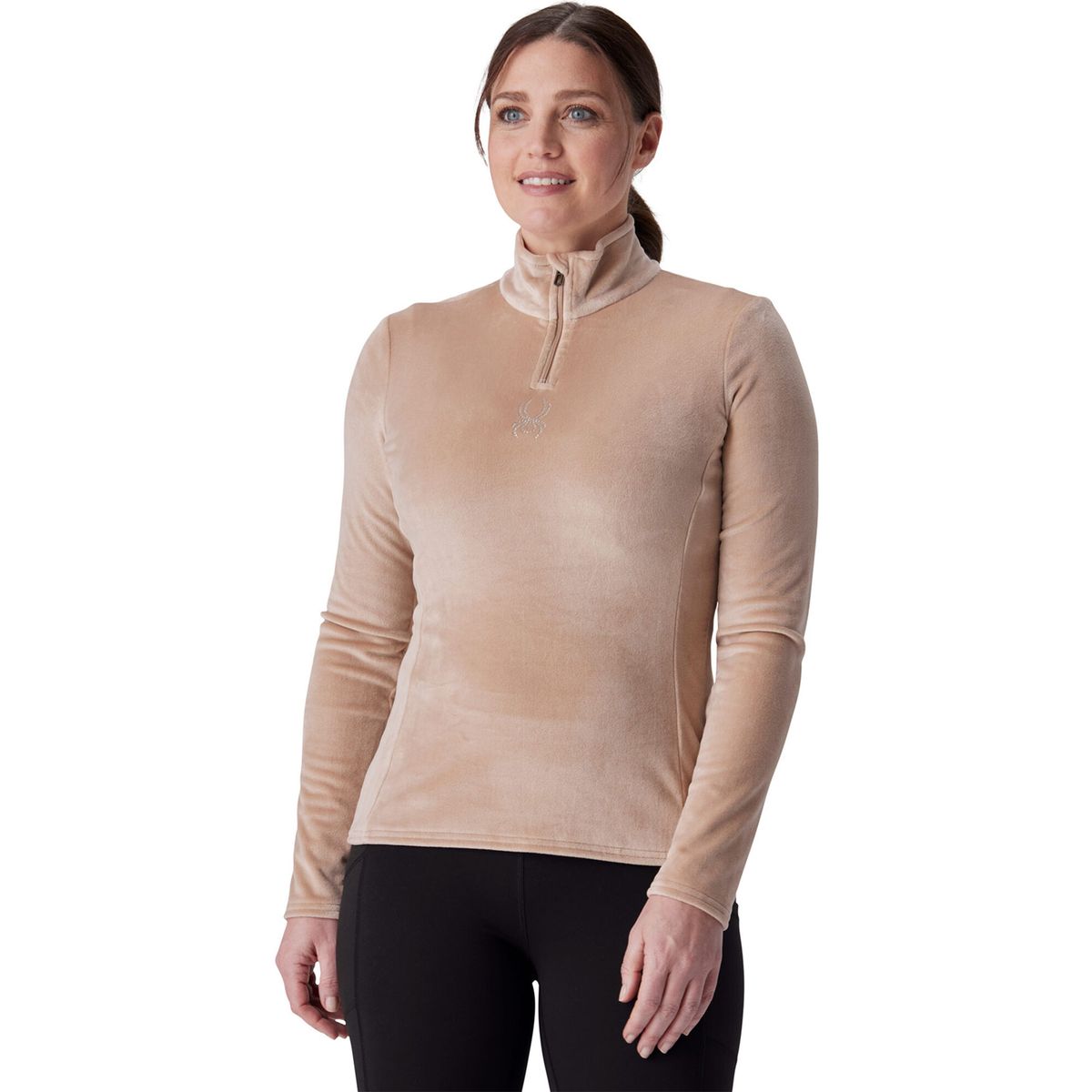 Spyder Shimmer BUG 1/2 Zip tan (TAN) XL 38B013603-TAN-XL