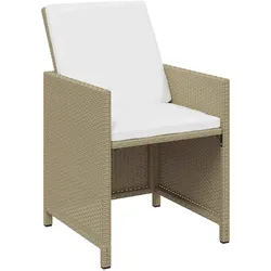 vidaXL, Gartentisch + Balkontisch, Marmelis (Ohne Fussablage) (107 x 107 x 74 cm)