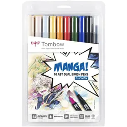 Tombow, Malstifte, Fasermaler Manga Shonen (10x)