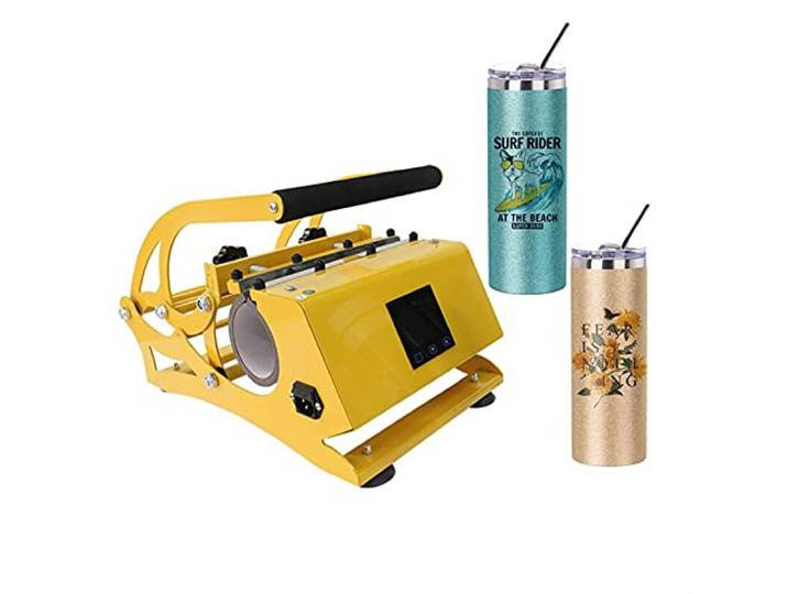 Heißprägepresse, HEISSE Pressemaschine 15Oz 20Oz 30z Sublimation Gerade Tumbler Wärmeübertragungsmaschine 50 0w DIY. Becher