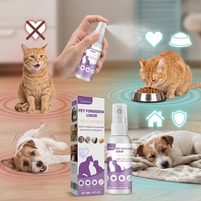 Happy Pet Pantry Natural Pet Calming Spray 50ml Anxiety & Estrus Relief For Cats & Dogs Natural Pet Calming Spray 50ml Anxiety & Estrus Relief For Cats & Dogs