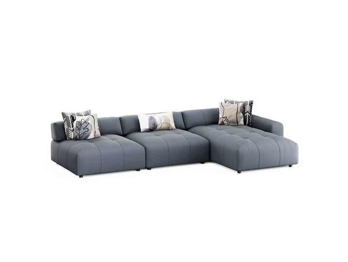 Ecksofa BONNIE rechts anthrazit