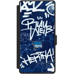 Nivocase Klapphülle für Samsung Galaxy S25 Ultra Handyhülle aus Kunst Leder NIVOflip schwarz Graffiti (Samsung Galaxy S25 Ultra), Smartphone Hülle, Schwarz