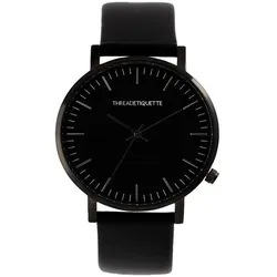 THREAD ETIQUETTE - CLASSIC - black on black timepiece