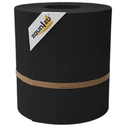 zaun zu® Sichtschutzstreifen Premium Maxi für Doppelstabmatten 24cm hoch Schwarz 26m