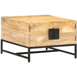 vidaXL Couchtisch 67x67x45 cm : Material - Mango Massivholz