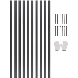 VEVOR Beeteinfassung, 10er-Pack, 1524x43x1,6 mm, Rasenkante aus Aluminiumlegierung, Mähkante, biegbare Beetumrandung, Garteneinfassung, robuste Rasenbegrenzung für Blumenbeete, Hofwege