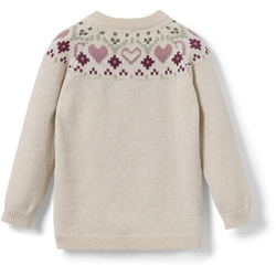 Tchibo - Kinder-Strickpullover - Mädchen - Gr. 110/116 - creme