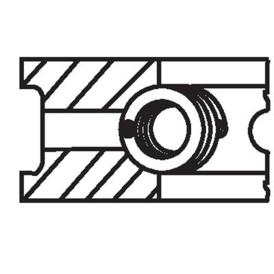 MAHLE Kolbenringsatz 082 73 N0 für BMW