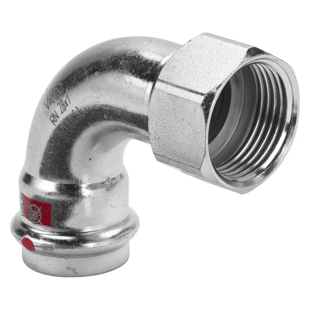 Viega Bogen Prestabo Stahl verz. 90Gr IG m SC-Cont. 28mmx1 (601331)