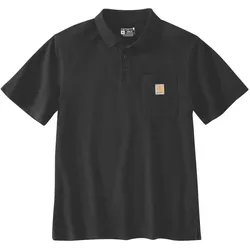 Carhartt, Arbeitsoberteil, Schwarzes Poloshirt mit lockerer Passform (XXL)