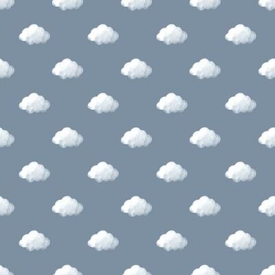 Galerie Wallcoverings Little Explorers 2 Clouds Non-woven Matte Wallpaper Roll