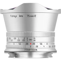 TTArtisan 7,5mm f/2,0 Fisheye, silber - Canon RF