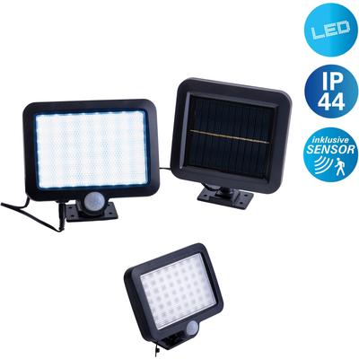 LED Solarleuchte NÄVE "Pepe", schwarz, B:5,5cm H:13cm L:15cm, Leuchten, Inkl. Bewegungsmelder Reichweite max. 5-8 m, Lichtfarbe: kaltweiß