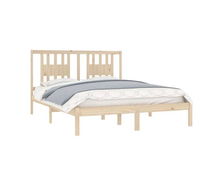 Brun Lit 2 Personnes：160x200 cm - Cadre robust - Pour sommeil - Cadre de lit - bois de pin massif 160x200 cm 3450058785