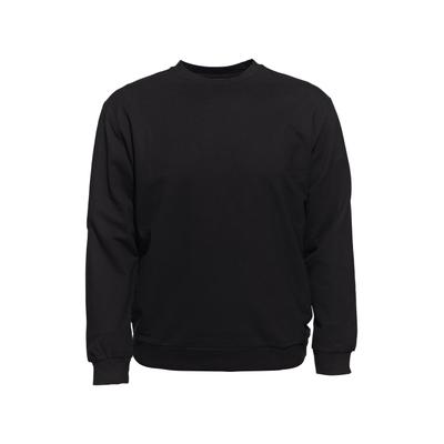 Sweatshirt AHORN SPORTSWEAR, Herren, Gr. 3XL, schwarz, 100% Baumwolle, unifarben, normal, Rundhals, Sweatshirts Sweatshirt, im schlichten Design